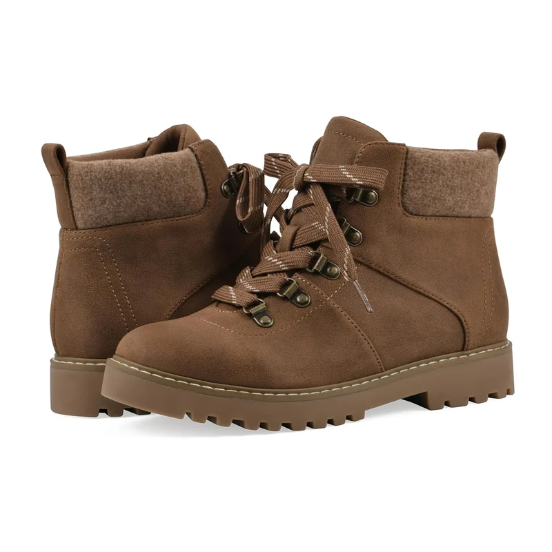 Cushioned Lace-Up City Hiker Boot Connie Shoes Footwear